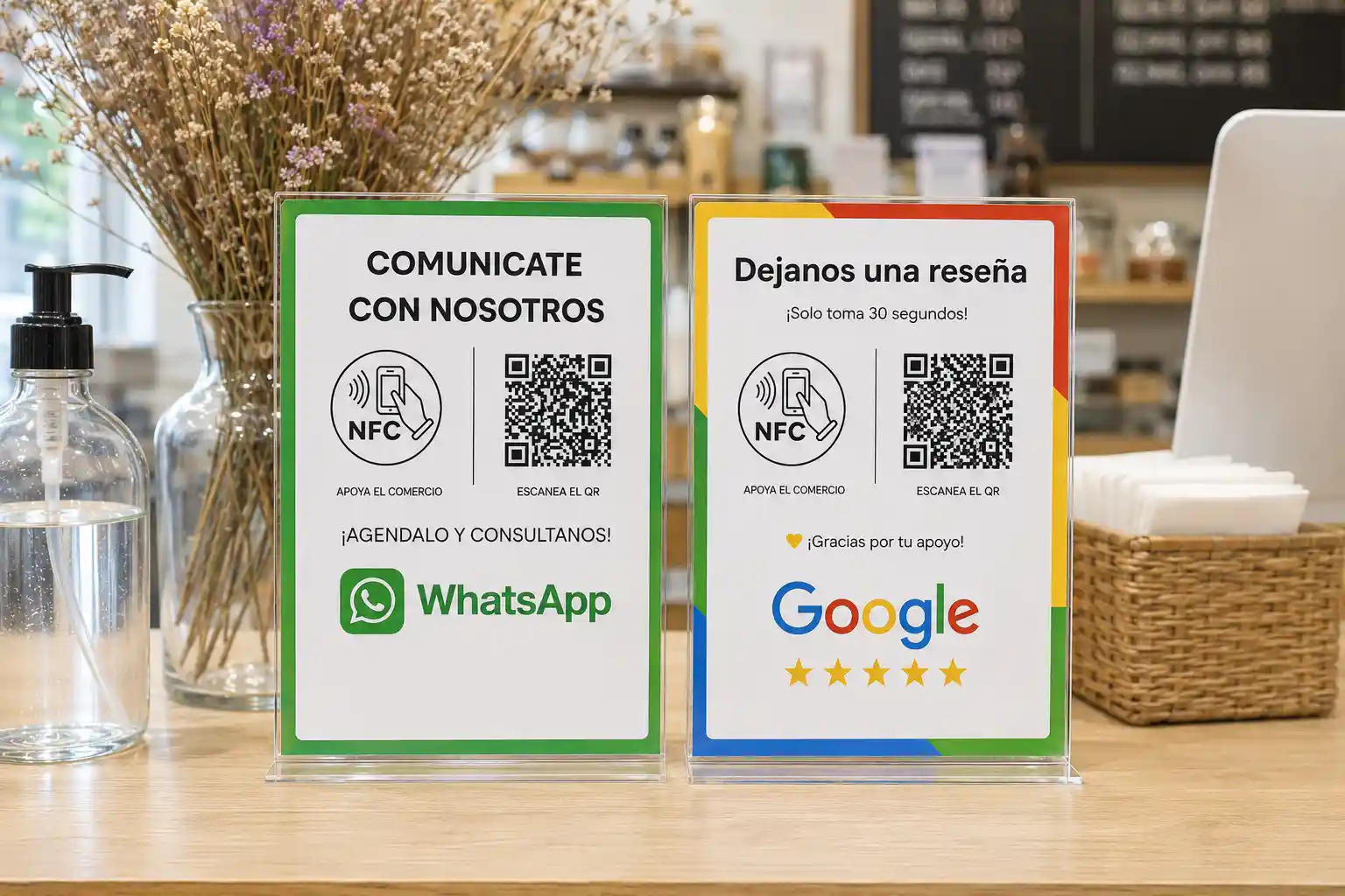 Persona escaneando un código QR con su celular